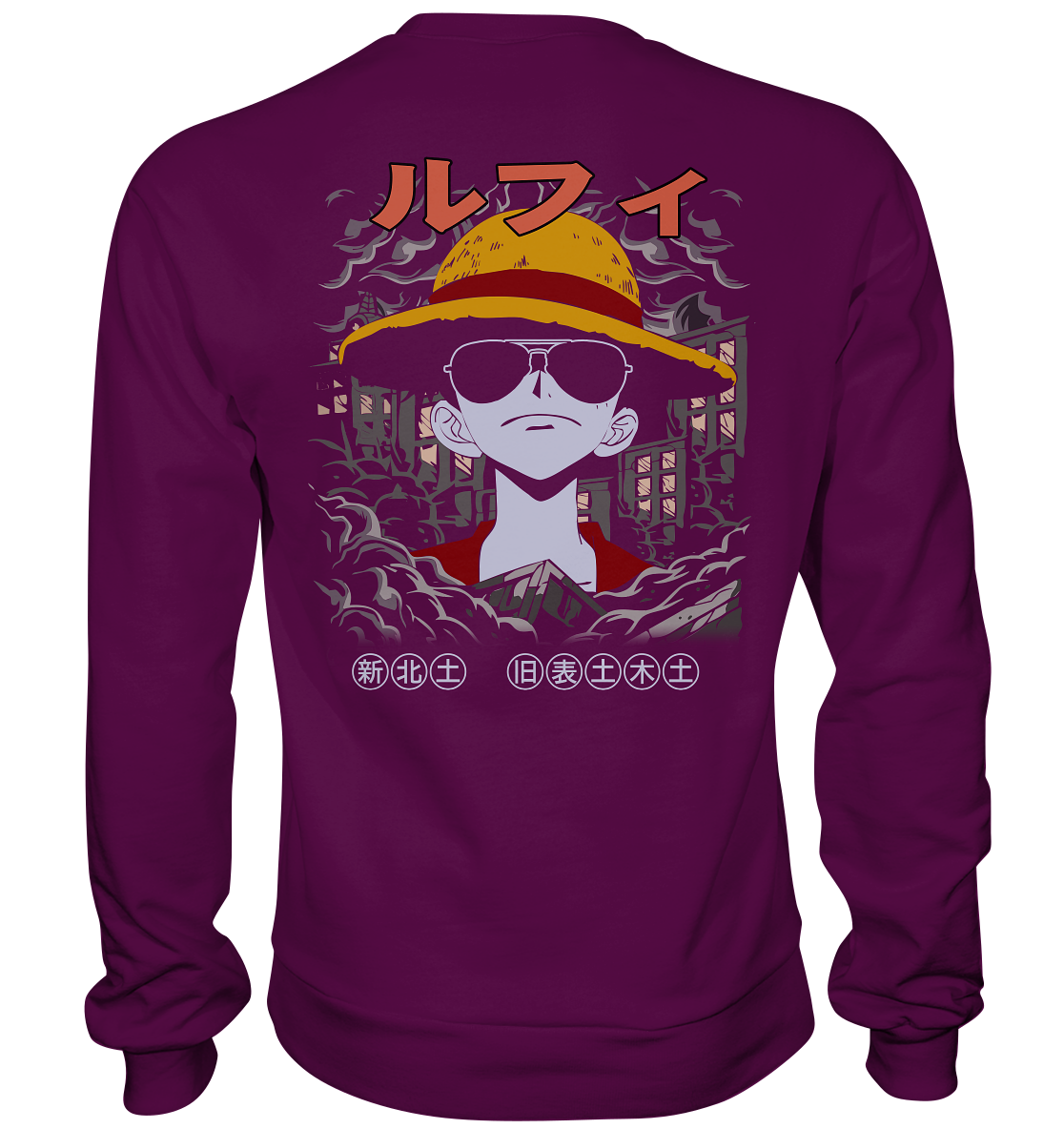 SW One Piece Monkey D. Luffy v2 - Basic Sweatshirt