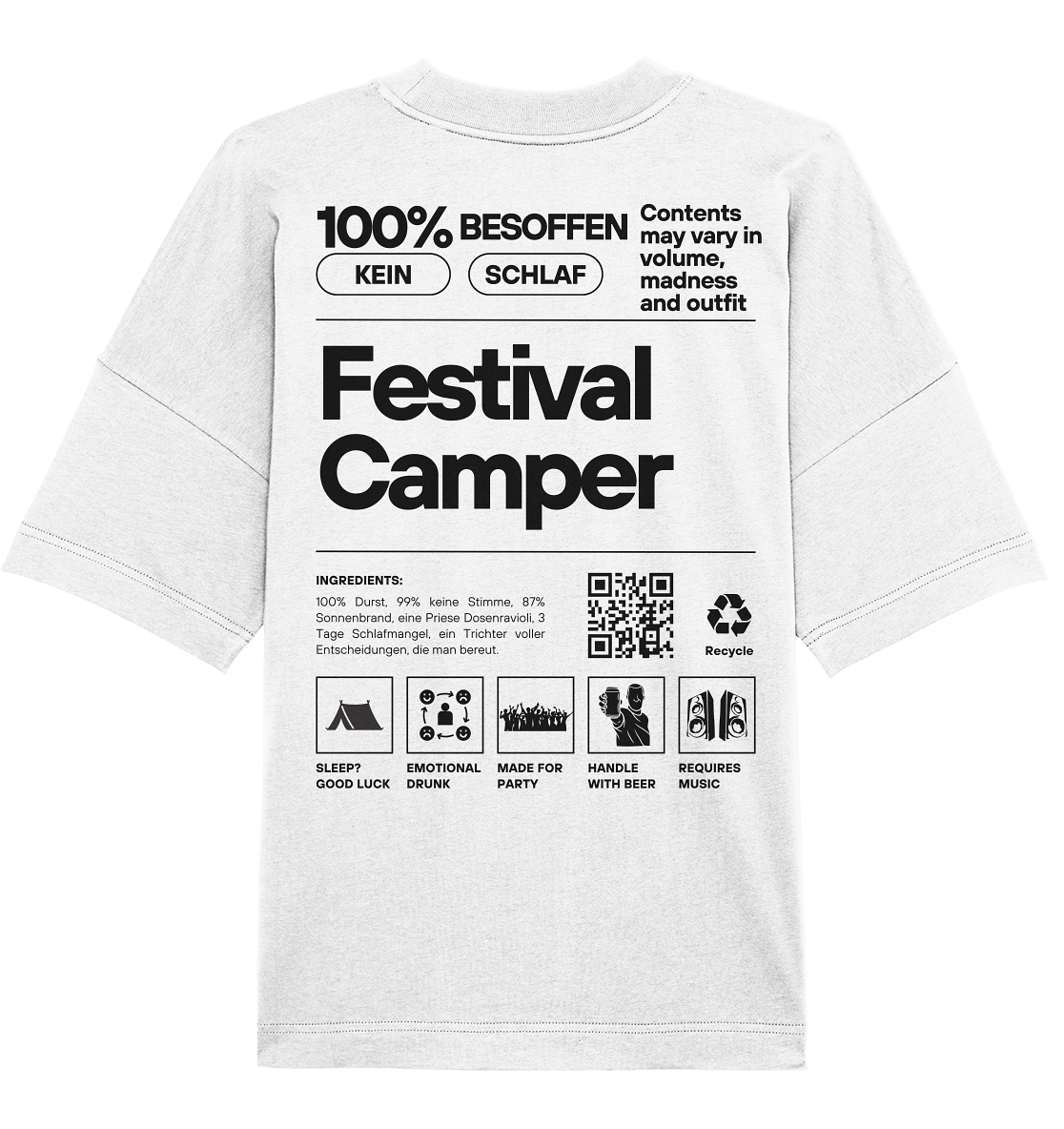 Festival Camper - Organic Oversize Shirt