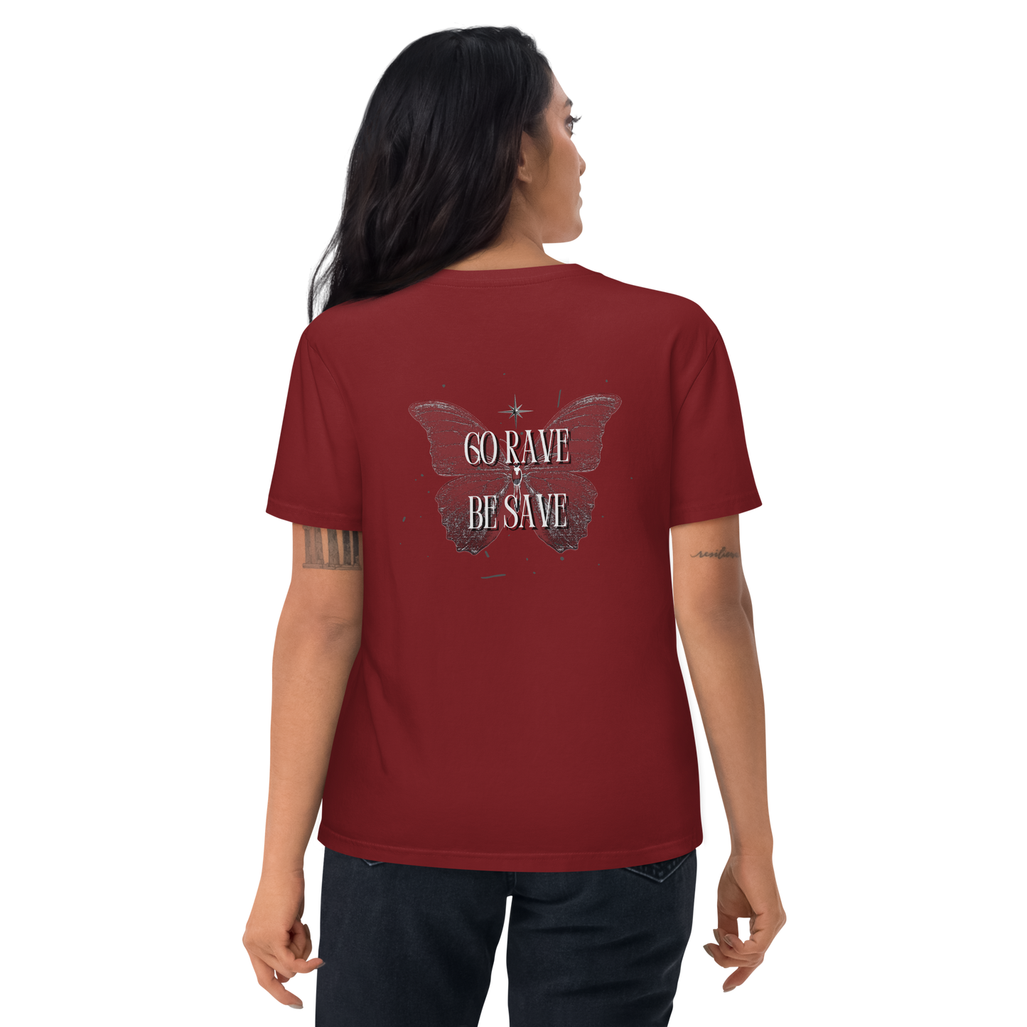 SW Go Rave Be Save Unisex-Bio-Baumwoll-T-Shirt