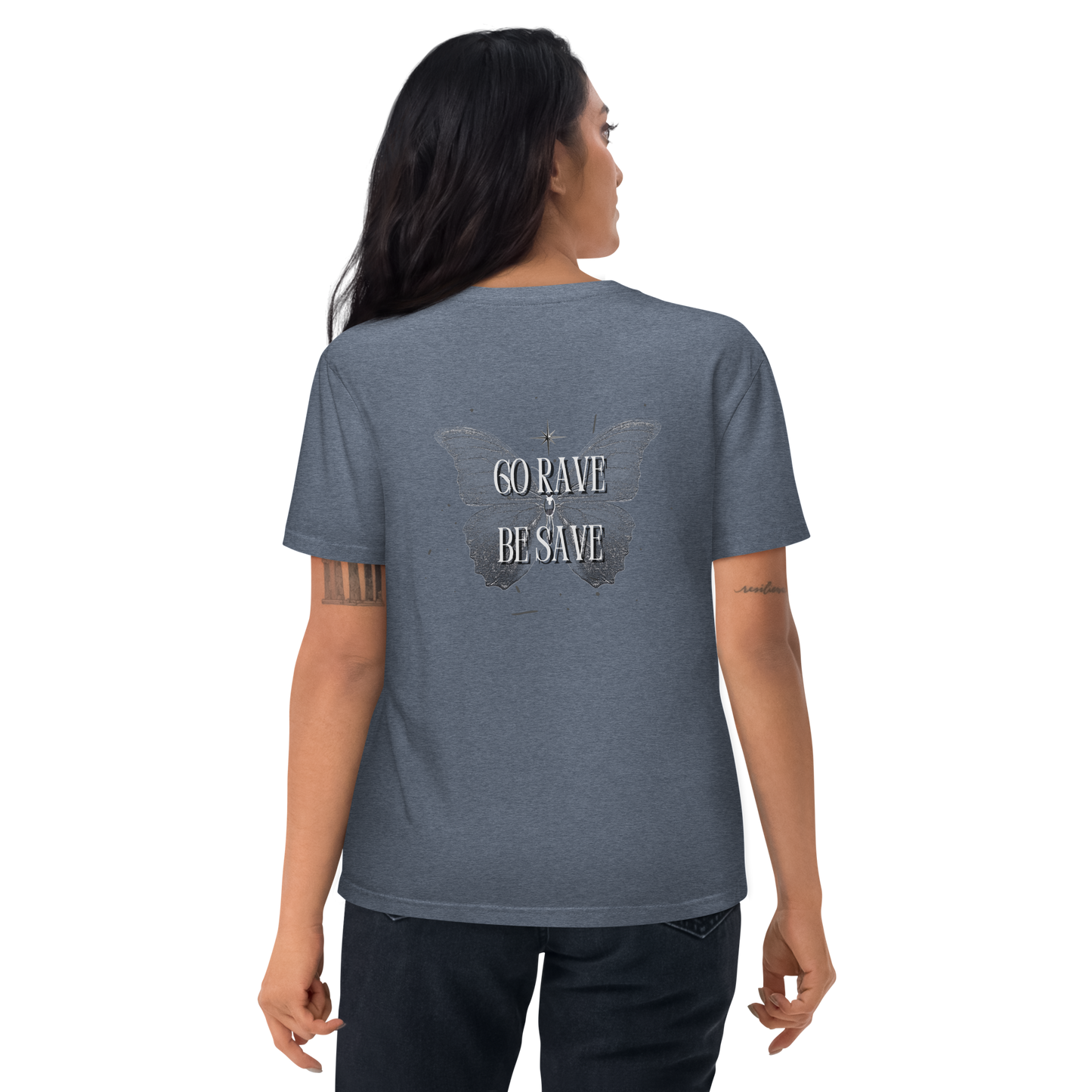 SW Go Rave Be Save Unisex-Bio-Baumwoll-T-Shirt