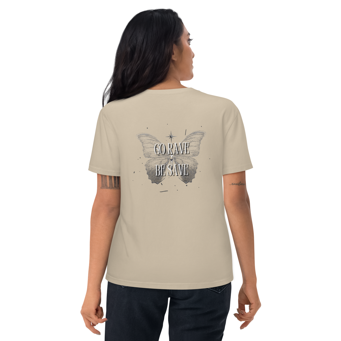 SW Go Rave Be Save Unisex-Bio-Baumwoll-T-Shirt