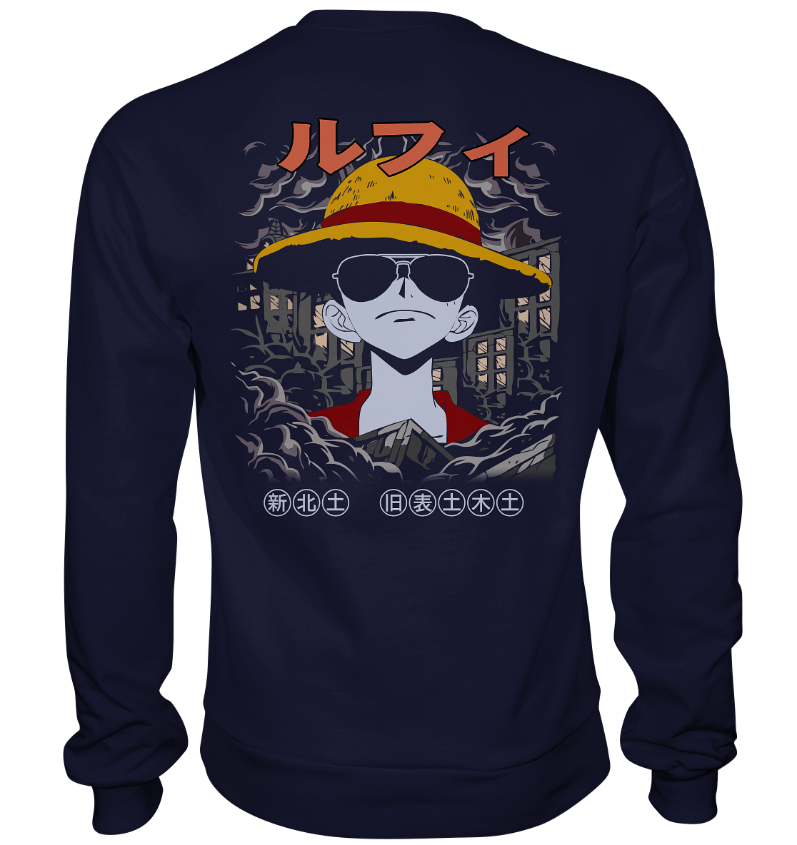 SW One Piece Monkey D. Luffy v2  - Basic Sweatshirt