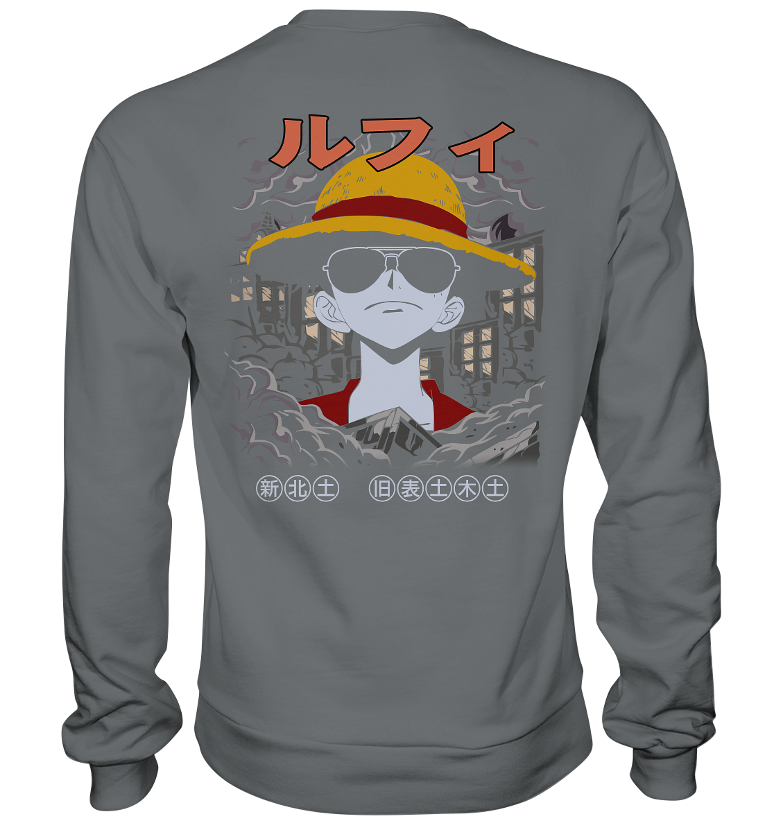 SW One Piece Monkey D. Luffy v2  - Basic Sweatshirt