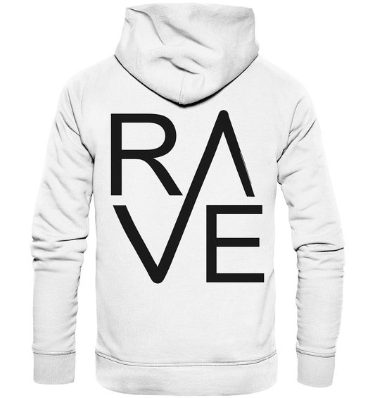 SW Rave White  - Organic Hoodie