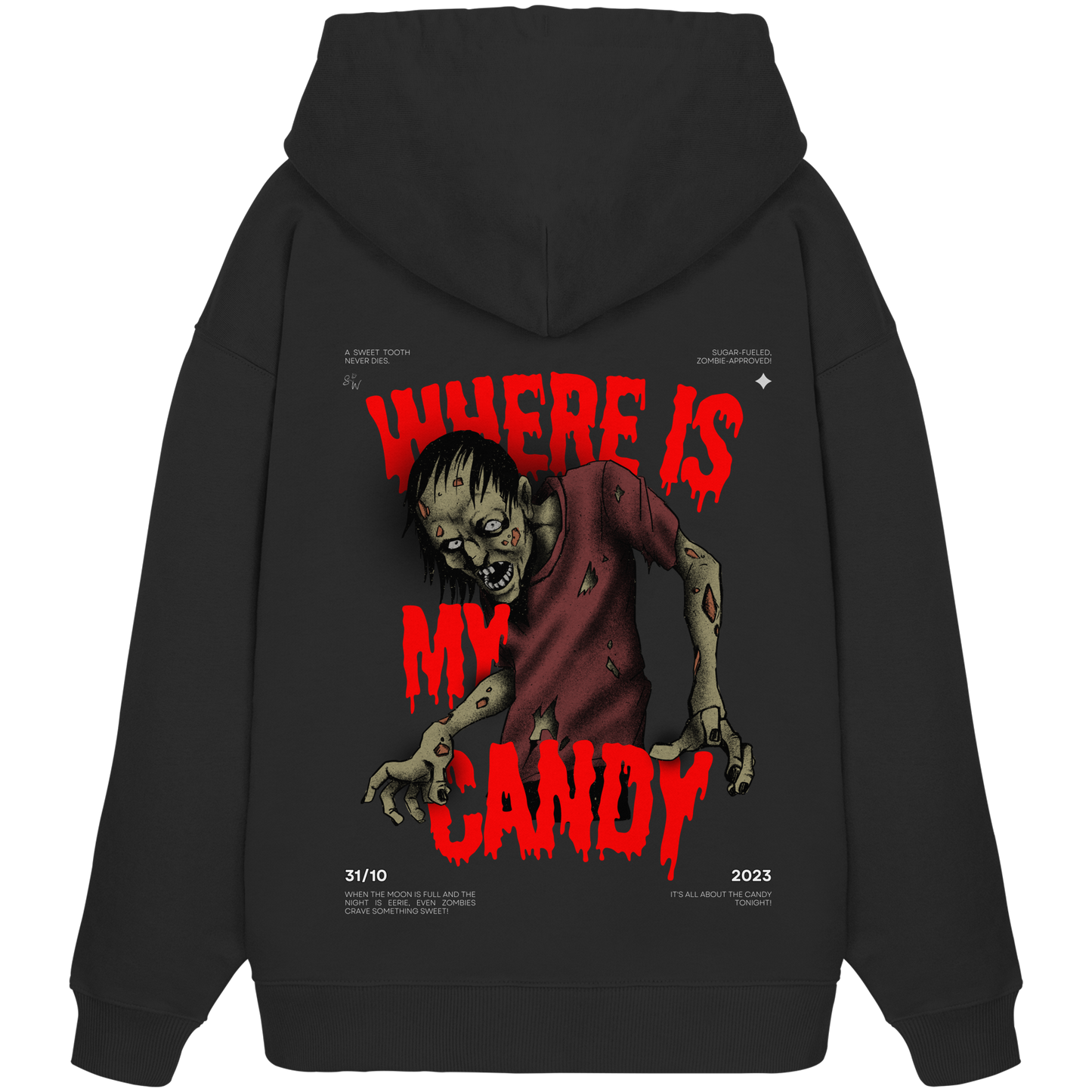 SW Where is My Candy  - Organic Oversize Hoodie