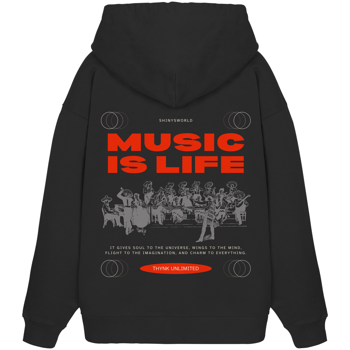 SW Music is Life  - Organic Oversize Hoodie