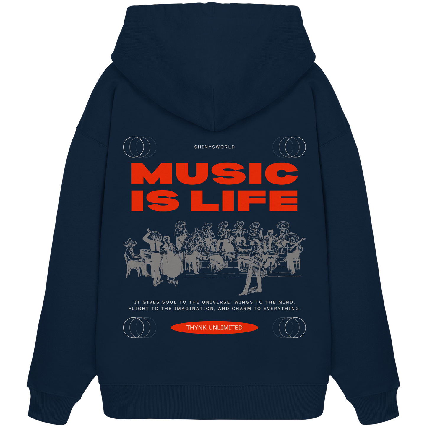 SW Music is Life  - Organic Oversize Hoodie