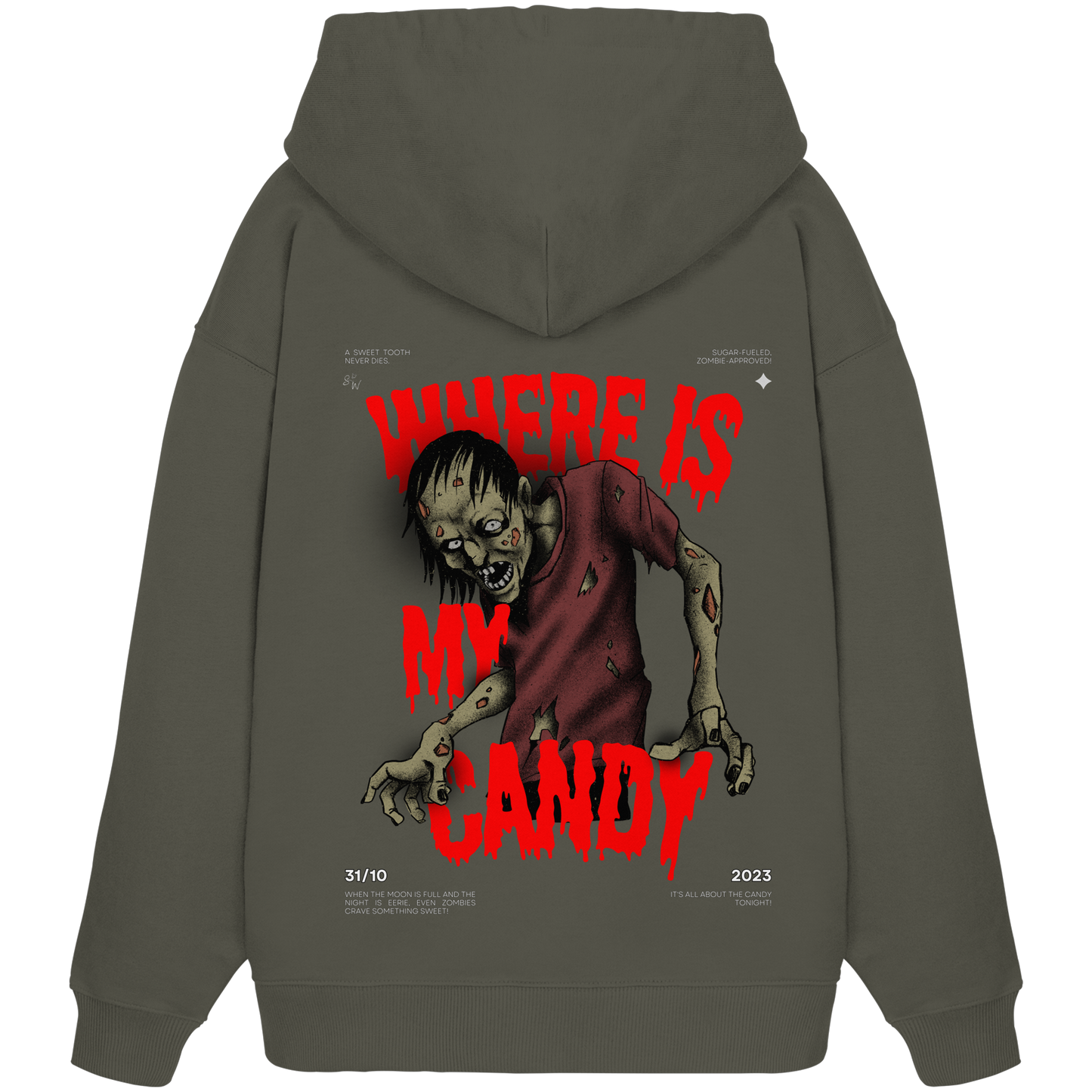 SW Where is My Candy  - Organic Oversize Hoodie