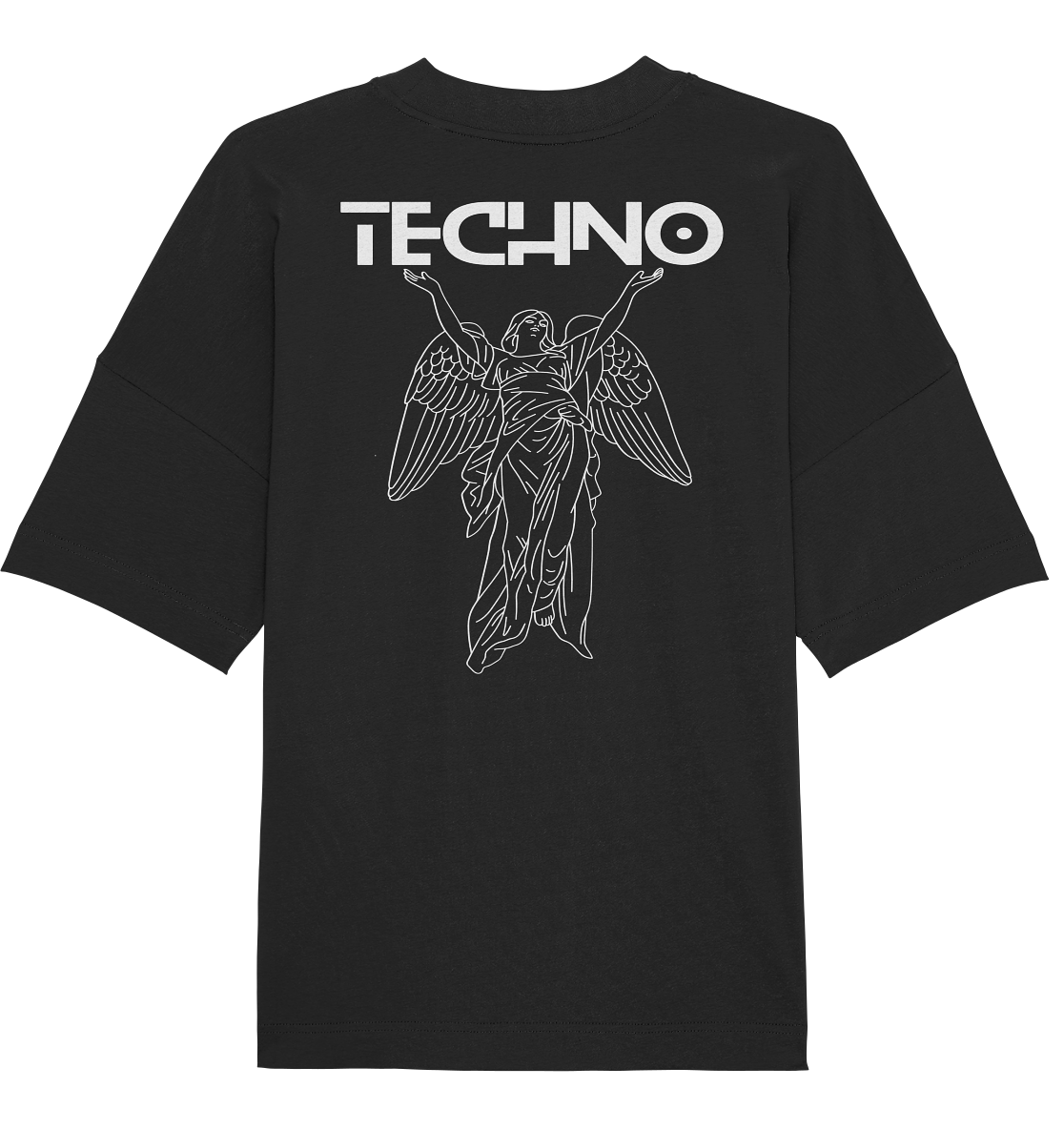 SW Techno black  - Organic Oversize Shirt