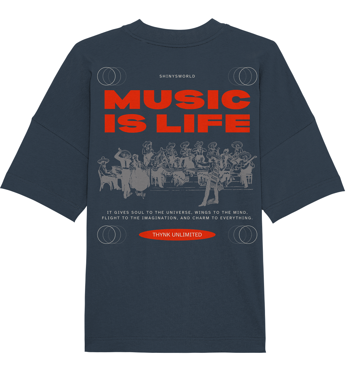 SW Music is Life  - Organic Oversize Shirt