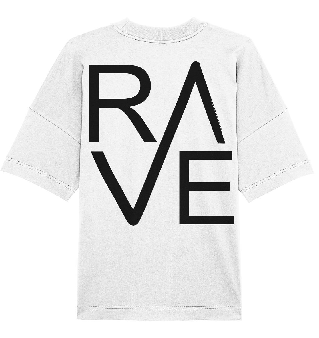 SW Rave White  - Organic Oversize Shirt