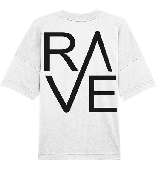 SW Rave White  - Organic Oversize Shirt