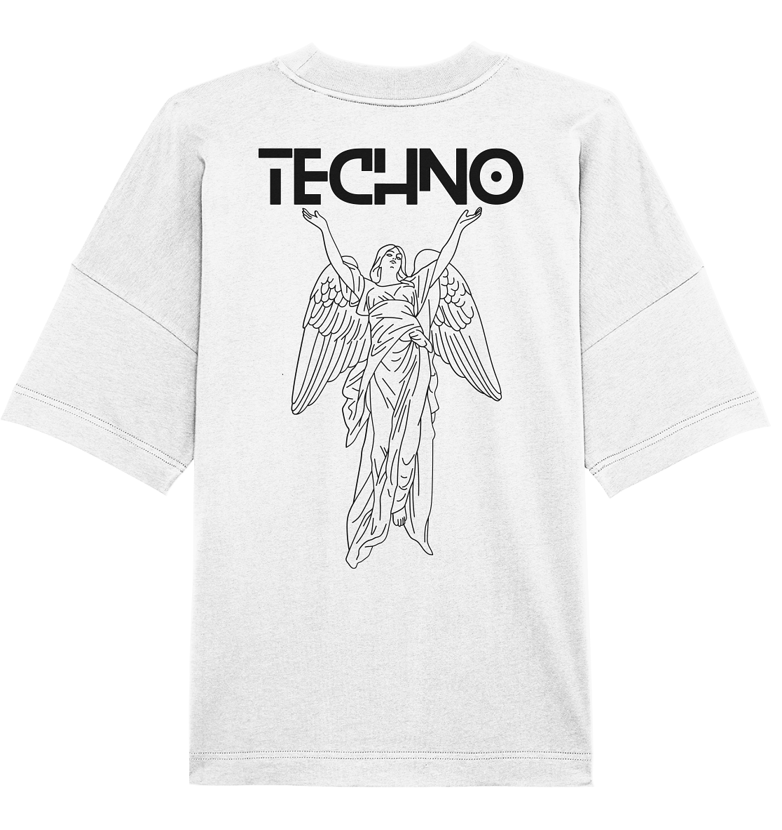 SW Techno White  - Organic Oversize Shirt