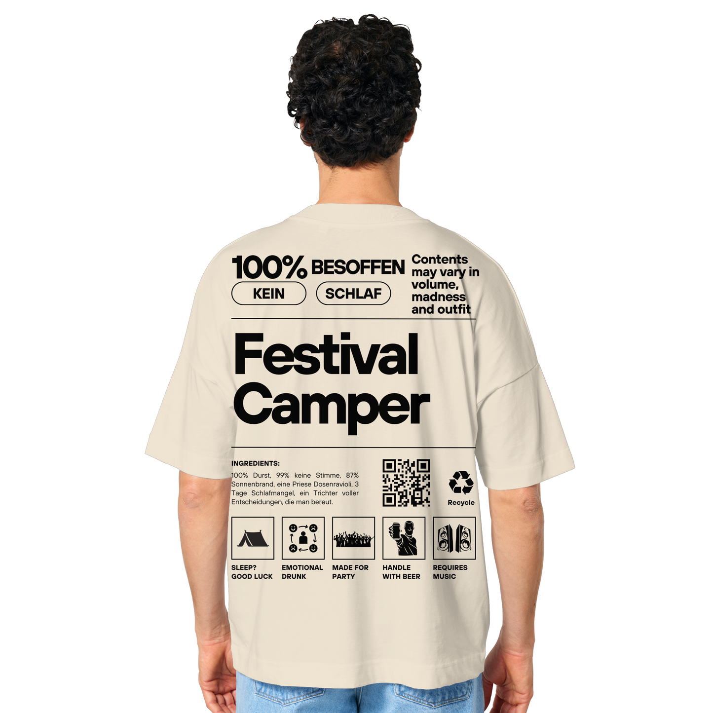 Festival Camper - Organic Oversize Shirt