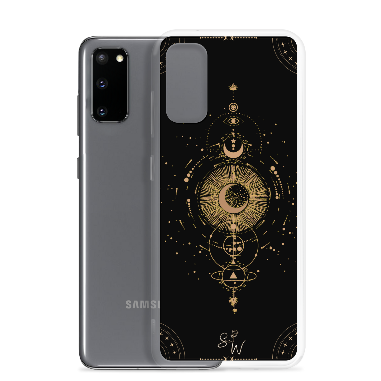 SW Black Beige Occult Samsung-Handyhülle