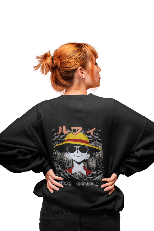 SW One Piece Monkey D. Luffy v2  - Basic Sweatshirt