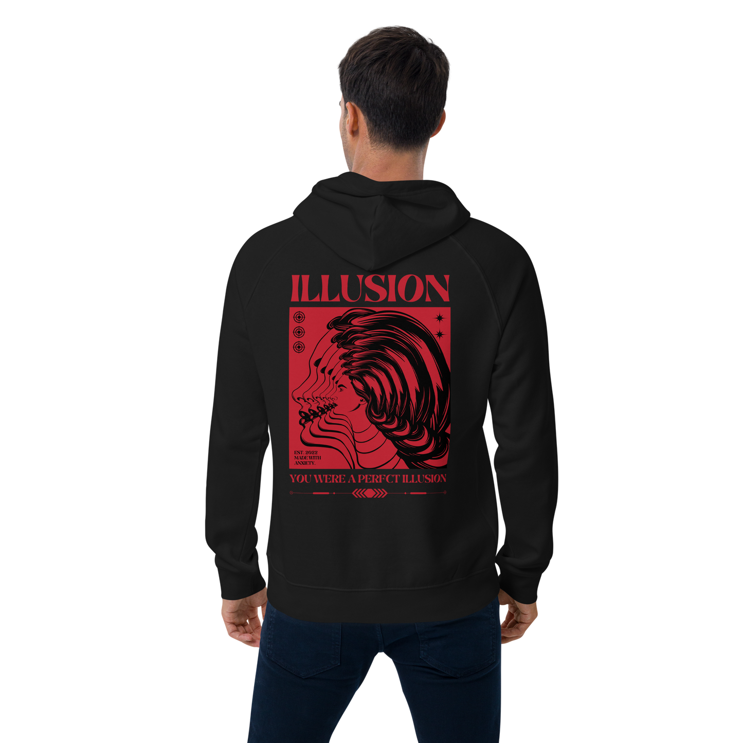 SW Illusion Unisex Bio-Raglan-Hoodie