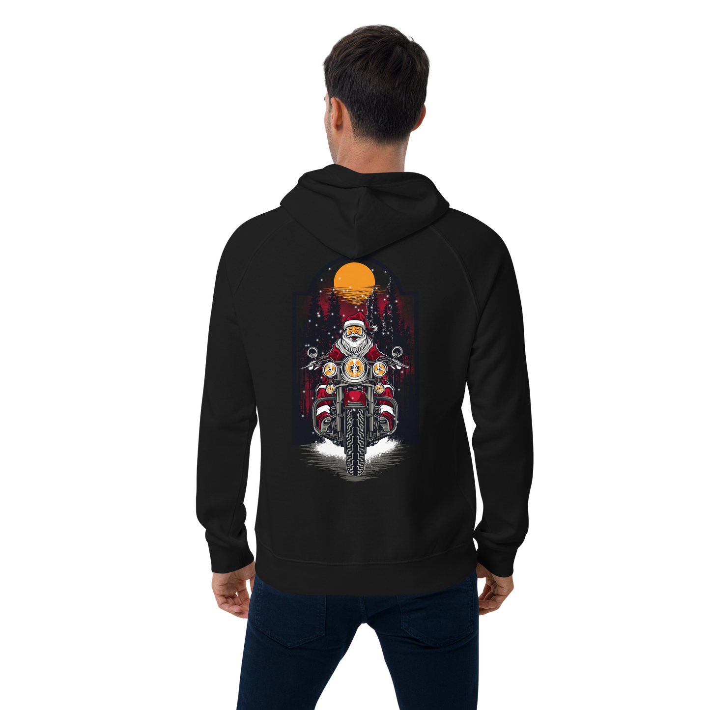 SW Santa on Tour Unisex Bio-Raglan-Hoodie