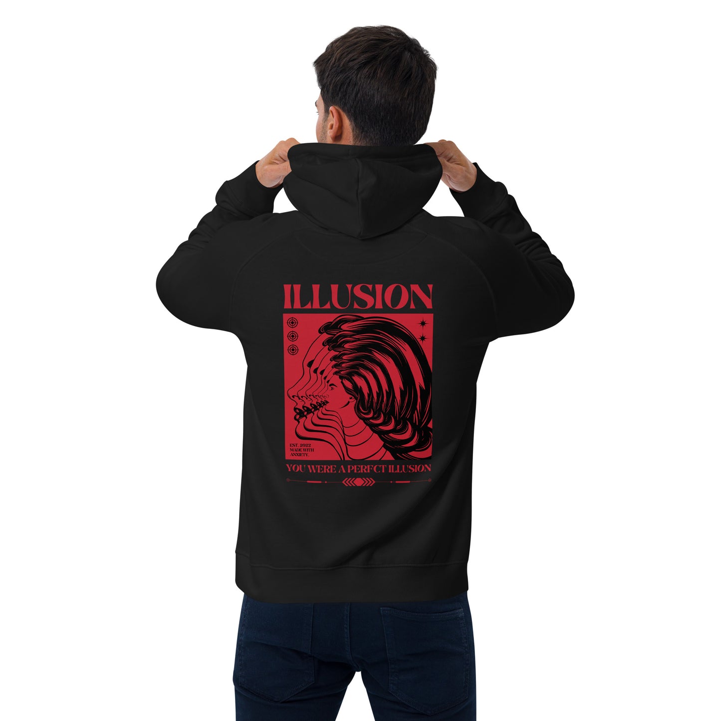 SW Illusion Unisex Bio-Raglan-Hoodie