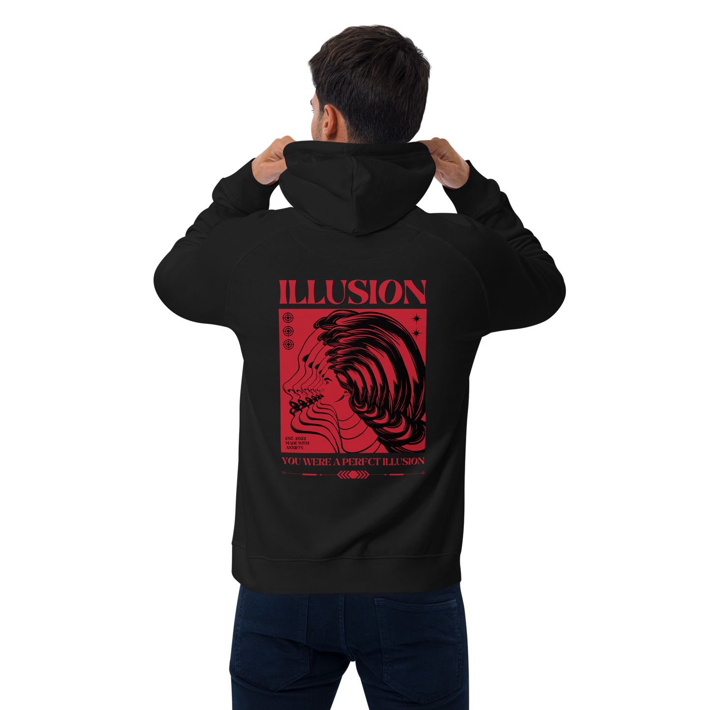 SW Illusion Unisex Bio-Raglan-Hoodie