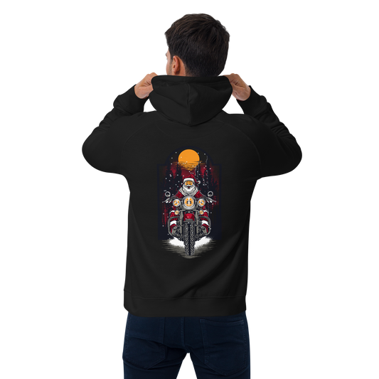 SW Santa on Tour Unisex Bio-Raglan-Hoodie