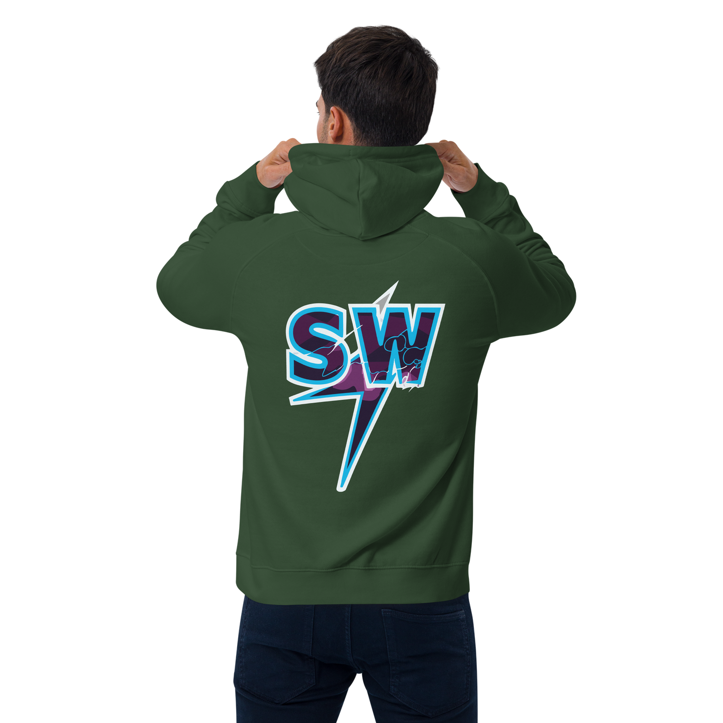 "SW" Unisex Bio-Raglan-Hoodie