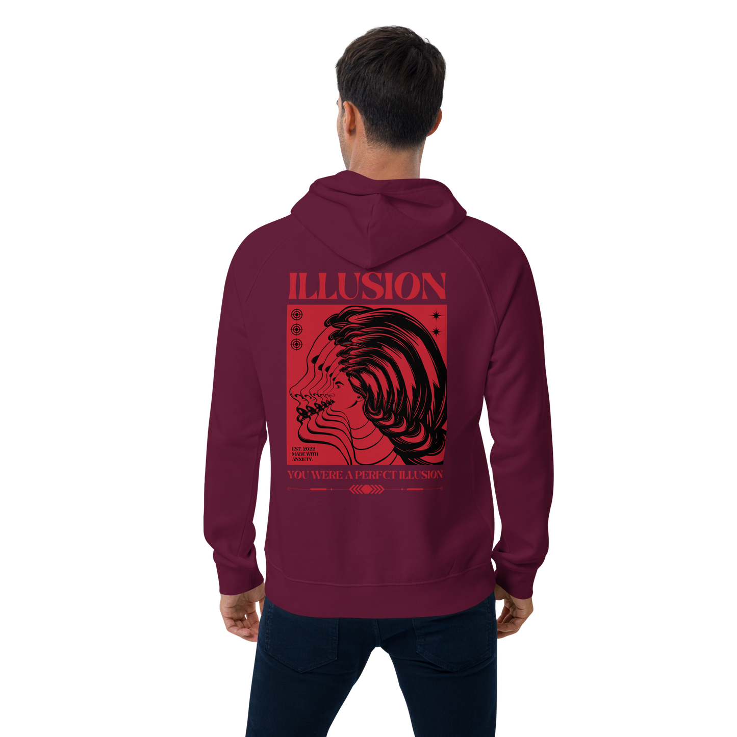 SW Illusion Unisex Bio-Raglan-Hoodie