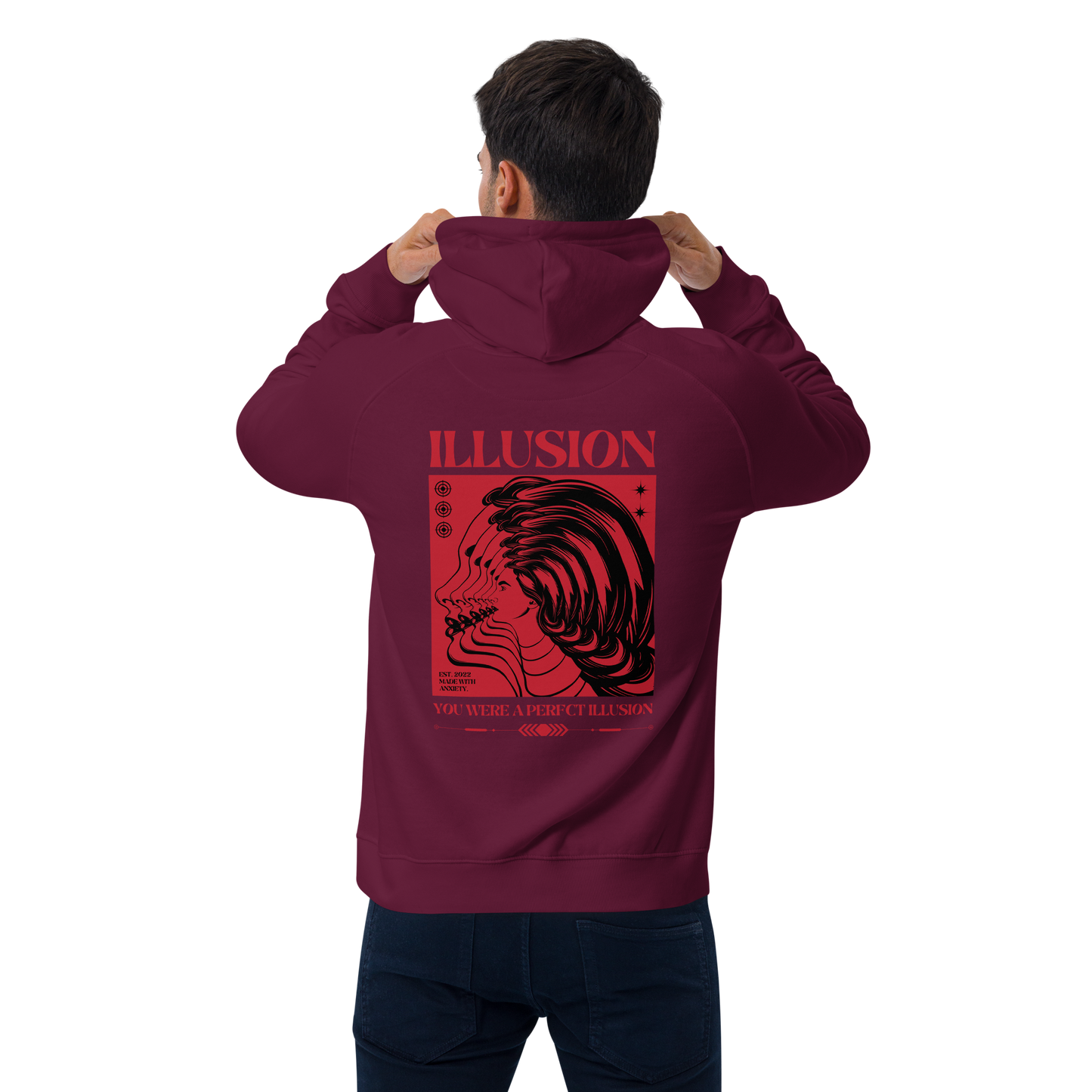 SW Illusion Unisex Bio-Raglan-Hoodie