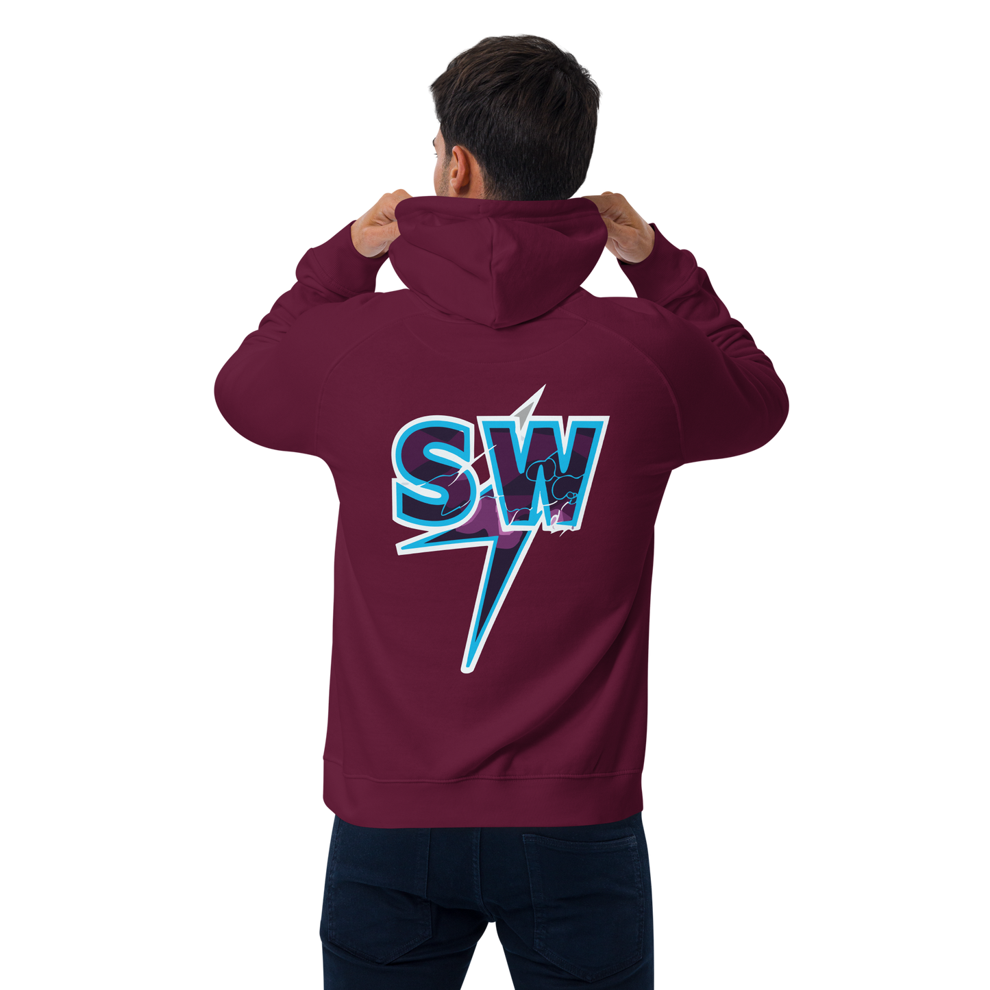 "SW" Unisex Bio-Raglan-Hoodie