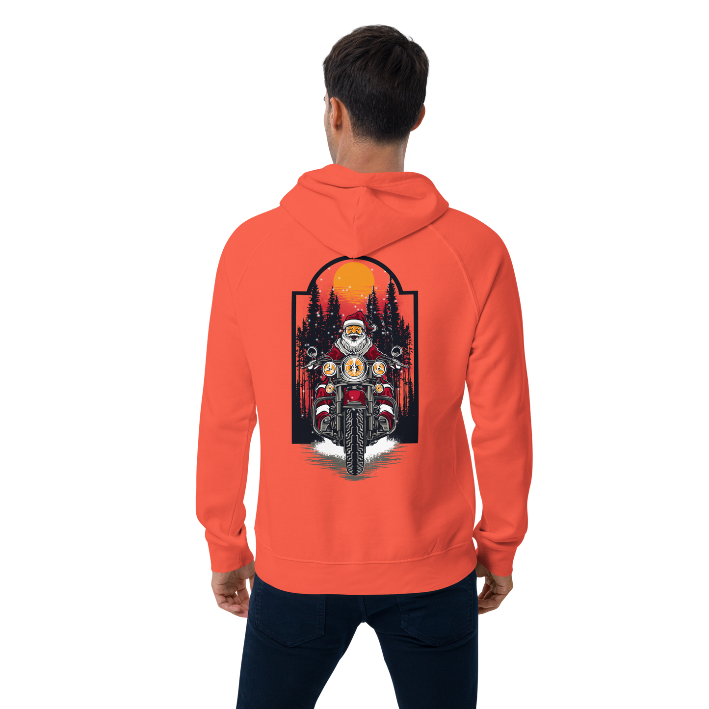 SW Santa on Tour Unisex Bio-Raglan-Hoodie