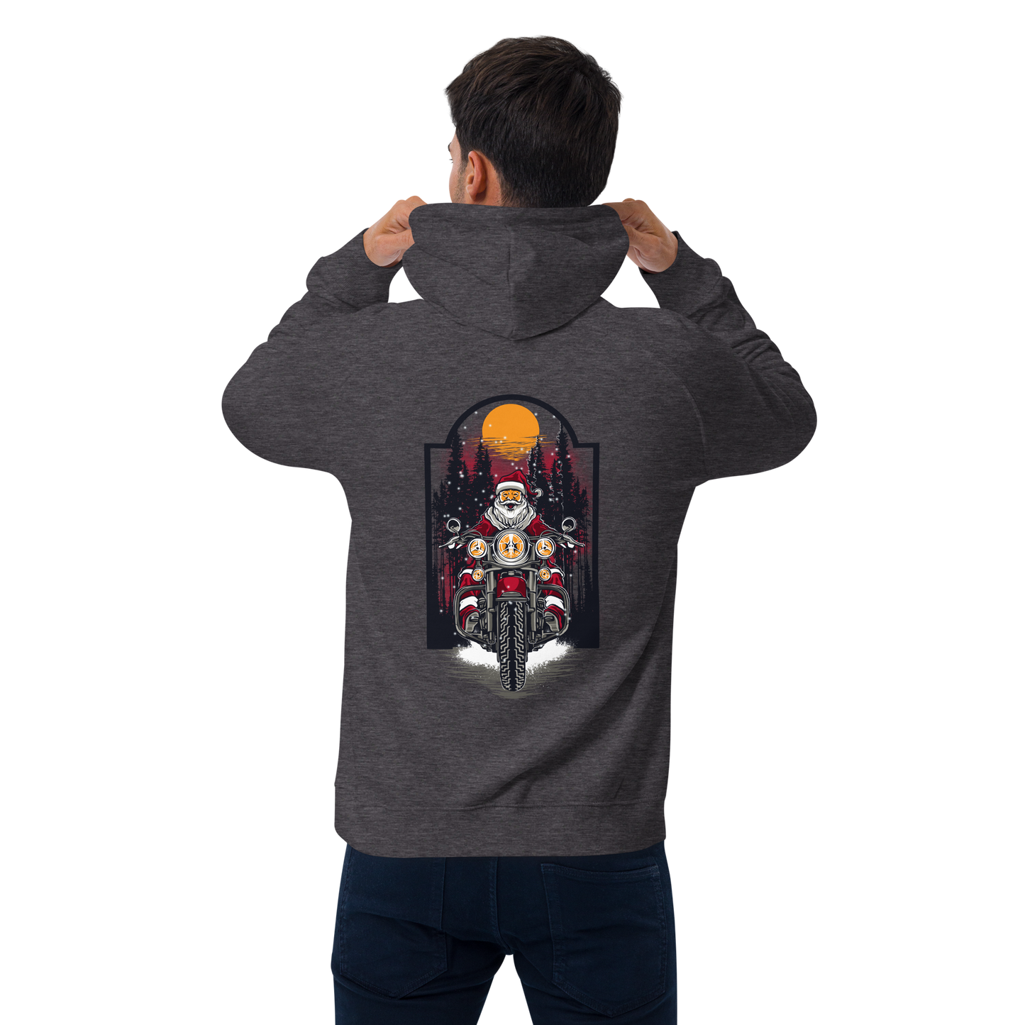 SW Santa on Tour Unisex Bio-Raglan-Hoodie