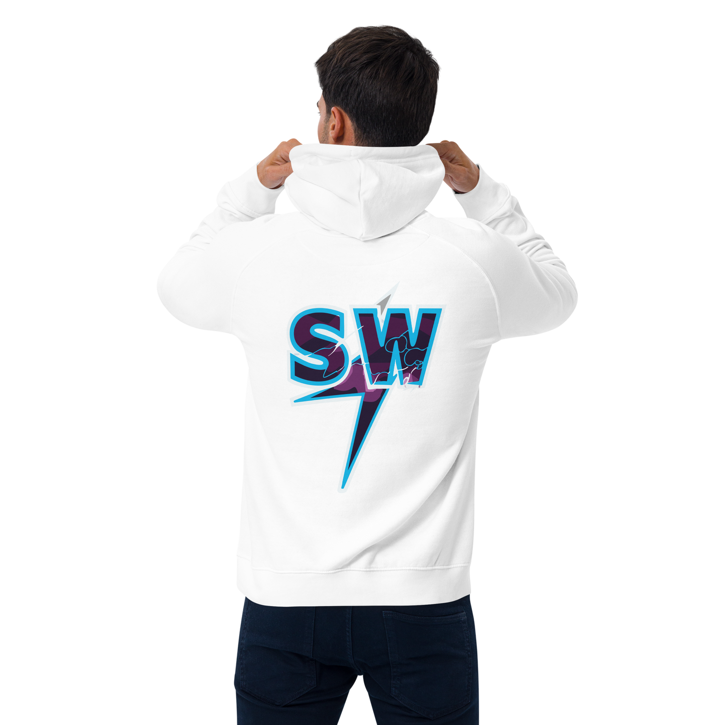 "SW" Unisex Bio-Raglan-Hoodie