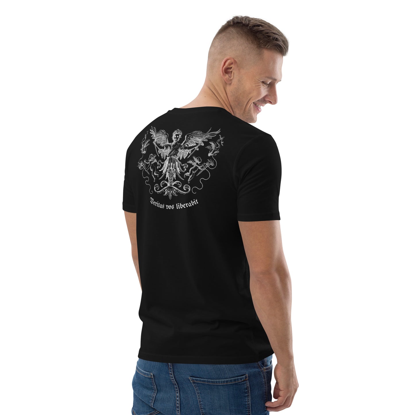 SW Veritas vos Liberabit Unisex-Bio-Baumwoll-T-Shirt