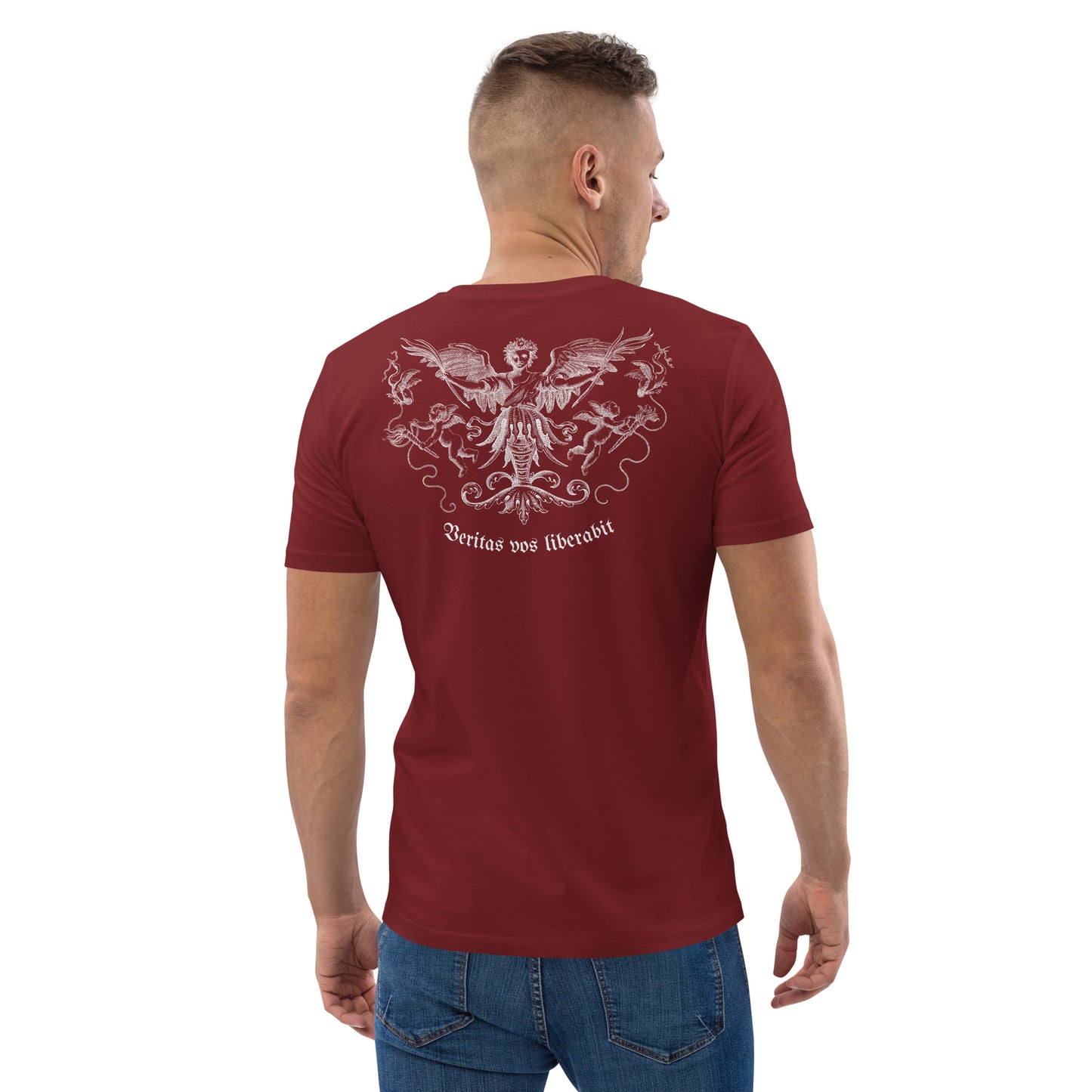 SW Veritas vos Liberabit Unisex-Bio-Baumwoll-T-Shirt