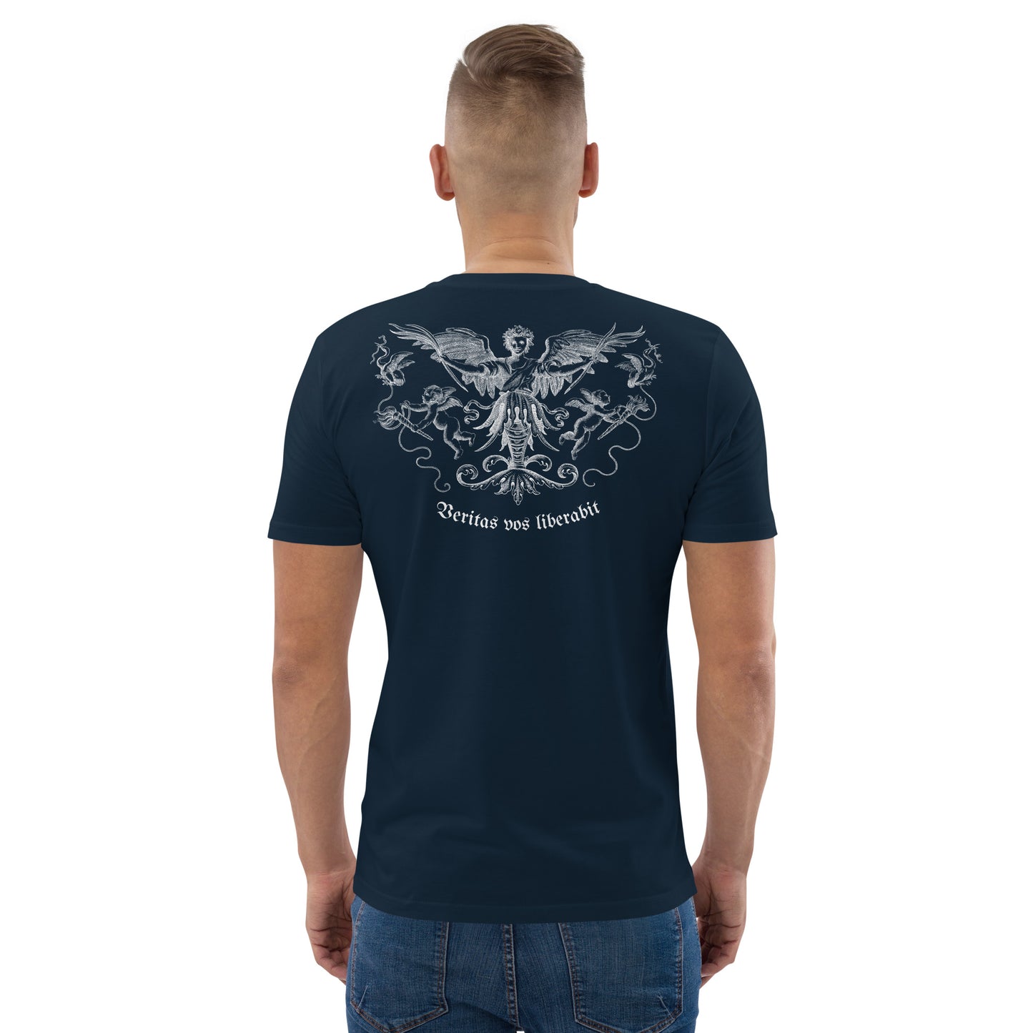 SW Veritas vos Liberabit Unisex-Bio-Baumwoll-T-Shirt