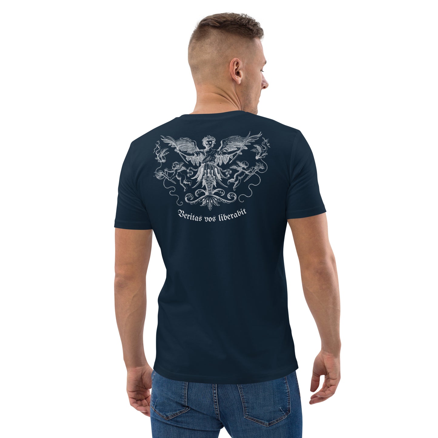 SW Veritas vos Liberabit Unisex-Bio-Baumwoll-T-Shirt