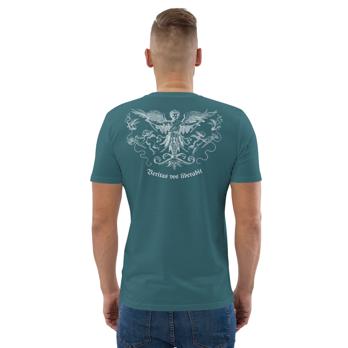 SW Veritas vos Liberabit Unisex-Bio-Baumwoll-T-Shirt