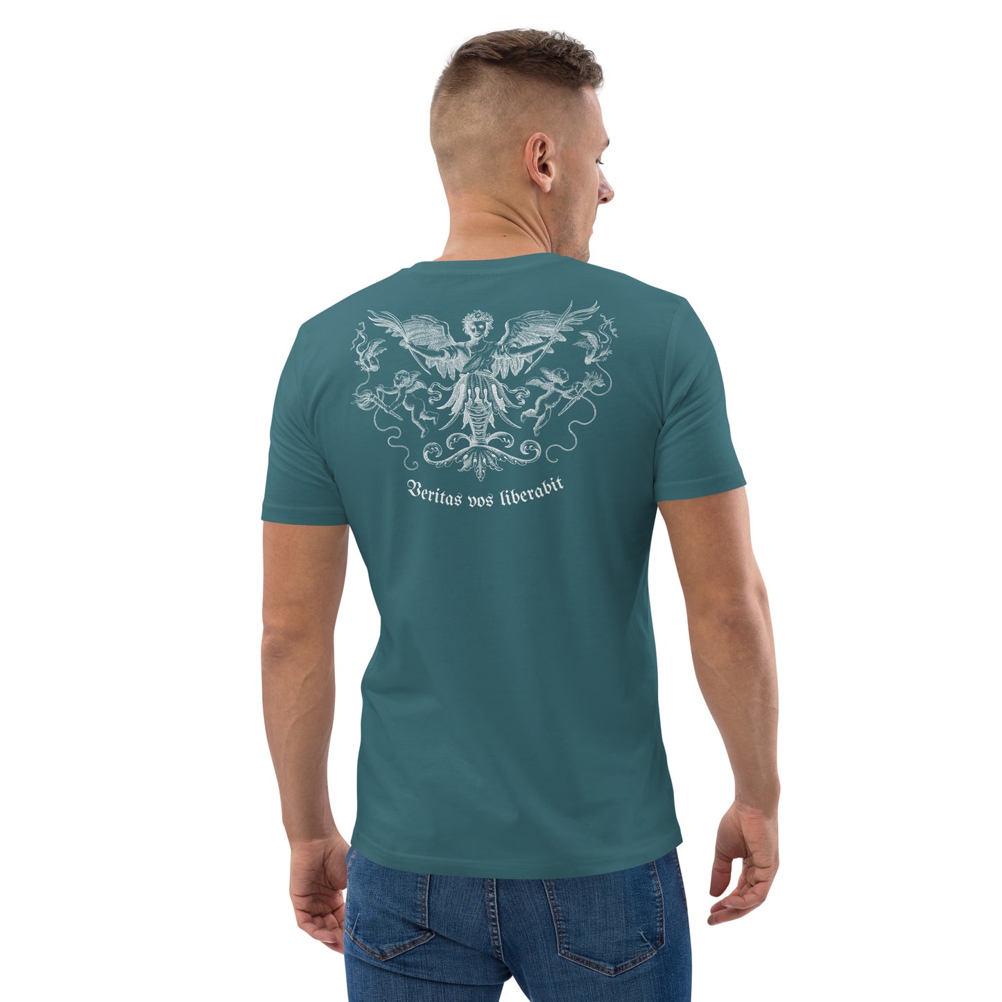 SW Veritas vos Liberabit Unisex-Bio-Baumwoll-T-Shirt