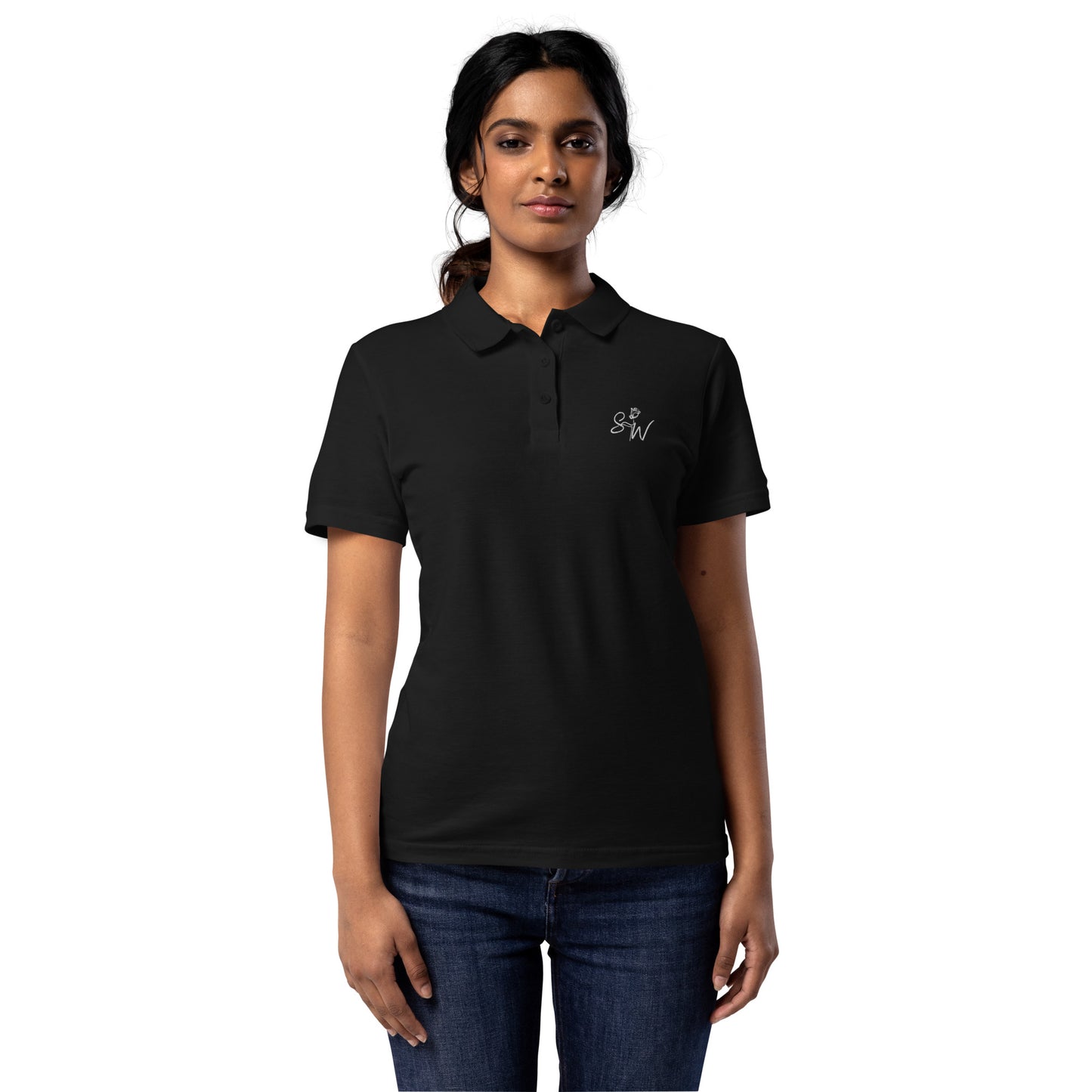 SW Piqué-Poloshirt für Damen