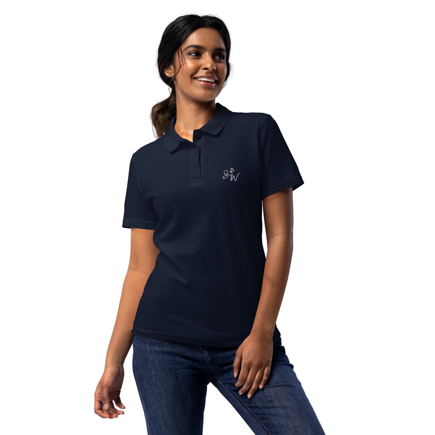 SW Piqué-Poloshirt für Damen