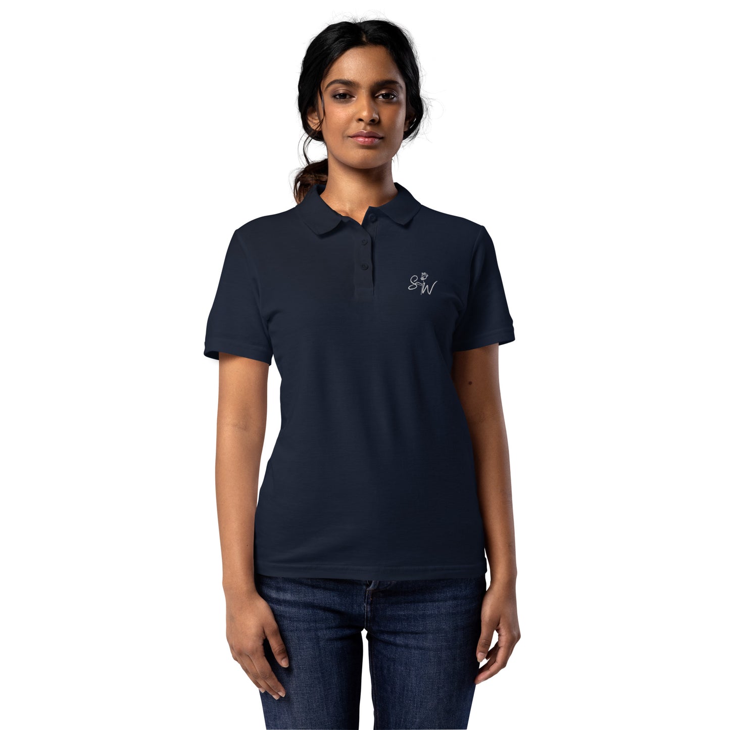 SW Piqué-Poloshirt für Damen