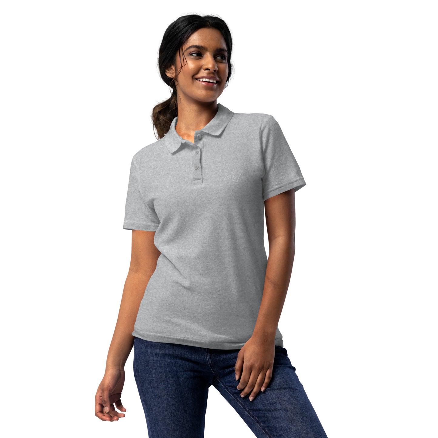 SW Piqué-Poloshirt für Damen